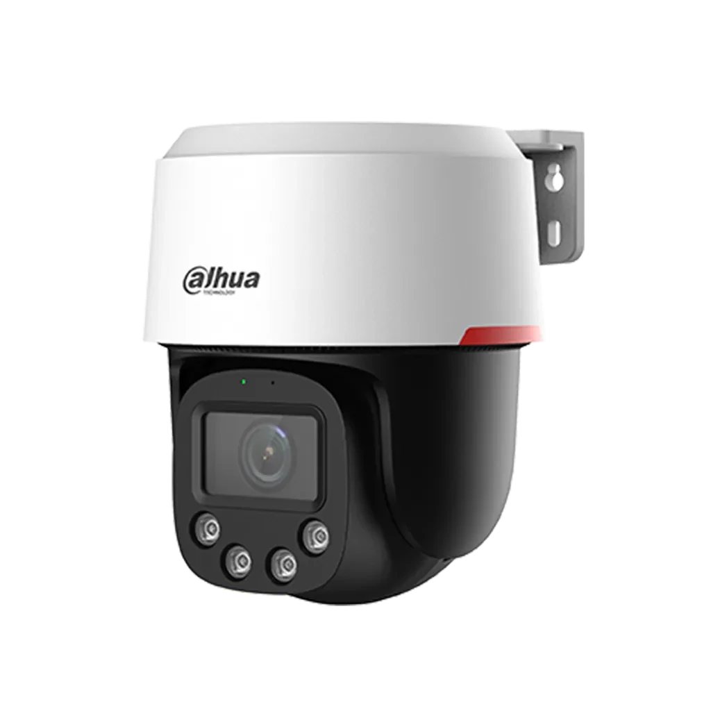 DH-SD2C400NA-B-PV-PRO. Cámara IP Dahua tipo PT de 4MP lente de 4mm con tecnología WizColor audio bidireccional auto tracking protección IP66 iluminación de hasta 30m