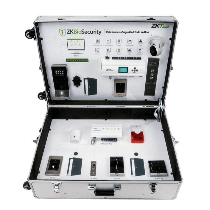 ZKBIOCVS Demo kit B. Maletas para certificación ZKTeco.