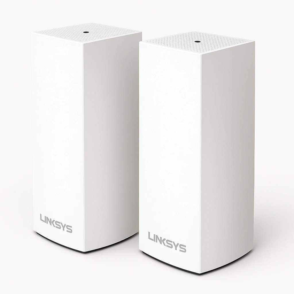 Linksys VELOP Whole Home Mesh Wi-Fi System WHW0302 - - sistema Wi-Fi - (2 enrutadores) - hasta 4000 pies cuadrados - malla - 1GbE - Wi-Fi 5 - Bluetooth - Tres bandas
