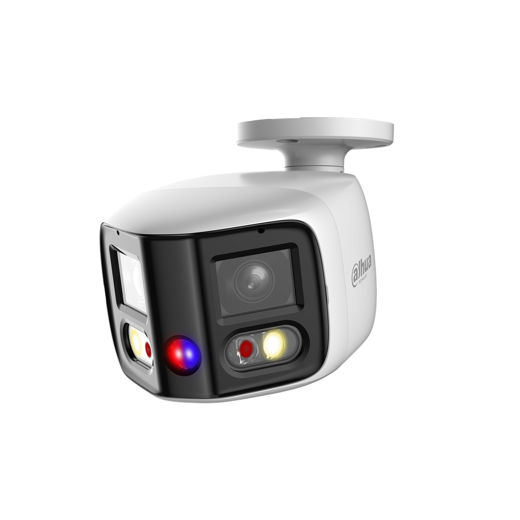 DH-IPC-PFW3849SP-A180-E2-AS-PV-0280B. Camara Bullet IP Panoramica Dahua 2x4MP TiOC 12v POE IP67