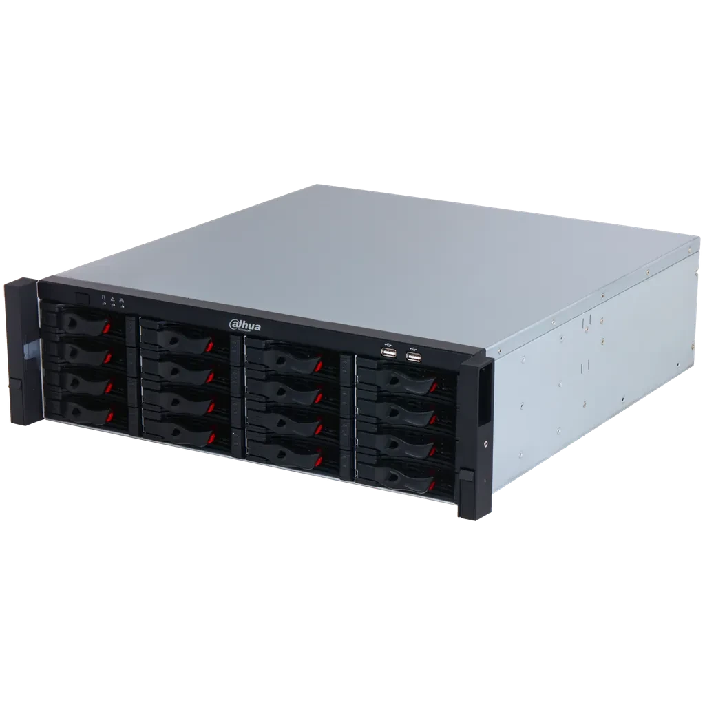 DHI-NVR616RH-128-XI. NVR Dahua 128 canales serie WizMind soporta 16 HDD Hot Swap, soporta RAID 0/1/5