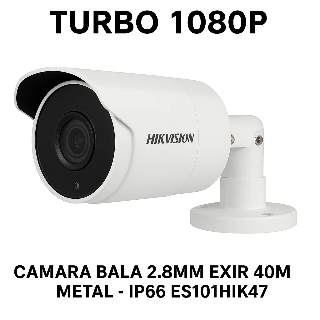 Hikvision - Turbo 1080p Camara Bala 2.8mm EXIR 40m Metal - IP66