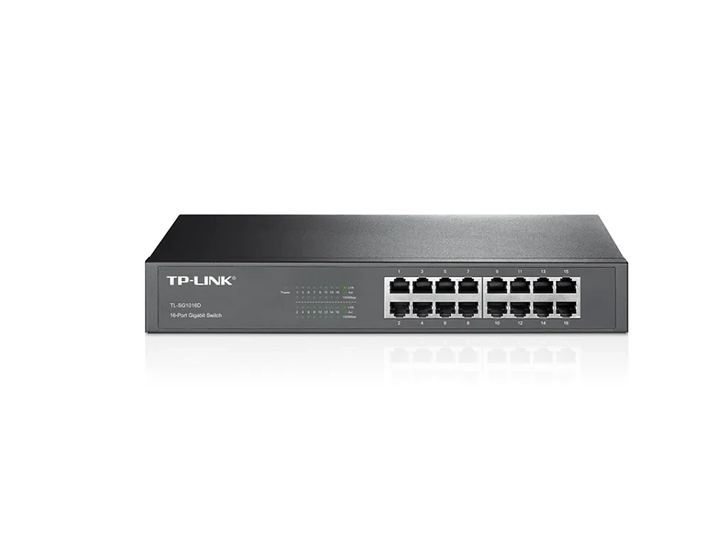 TL-SG1016D. TP-LINK 16-1000 Angosto Gigabit Switch no-Administrable Rack