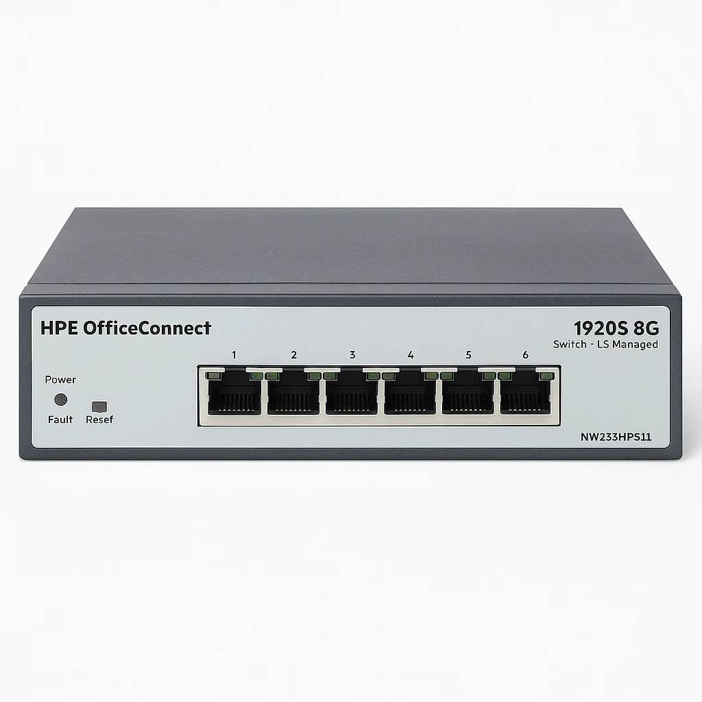 HPE OfficeConnect 1920S 8G - Conmutador - L3 - Gestionado - 8 x 10/100/1000 - sobremesa, montaje en rack, montaje en pared