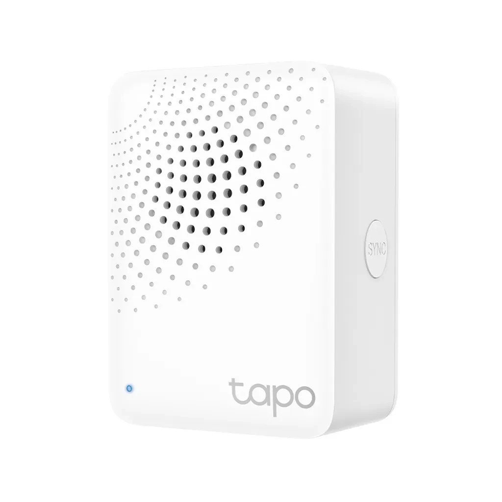 Tapo H100. Hub Inteligente con alarma, se coordina con sensores inteligentes Tapo 19 tonos diferentes soporta hasta 64 dispositivos.