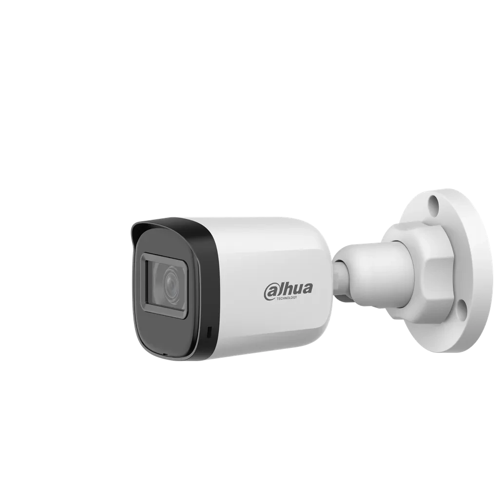 DH-HAC-B1A21N-U-0280B. Cámara HDCVI Dahua tipo bullet 2MP IR 30m lente fijo 2.8mm protección IP67 carcasa plástica.