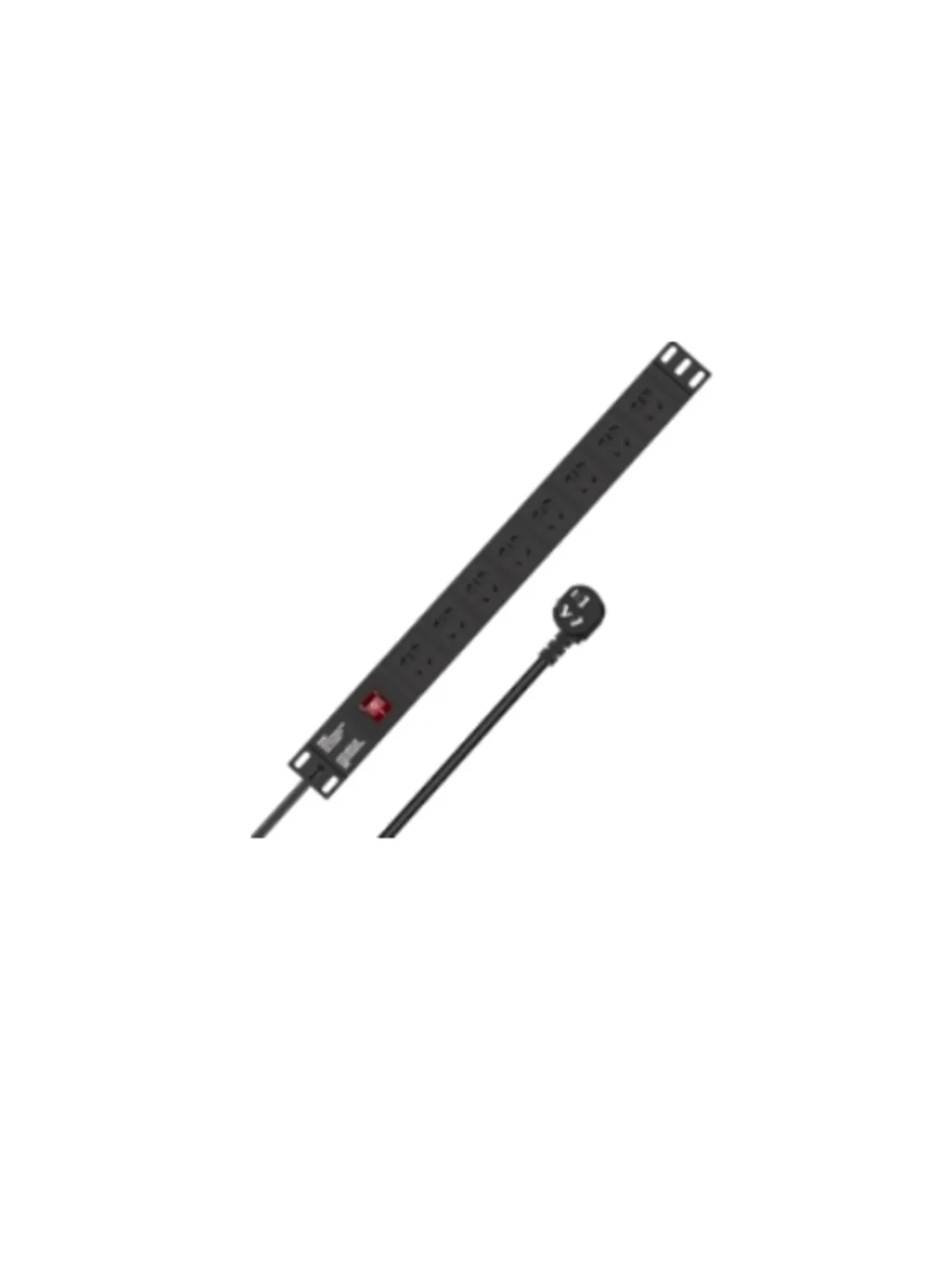 ZKPDU-8P10A. PDU de 8 Puertos / 10A / Protección contra rayos / Aleación de aluminio 