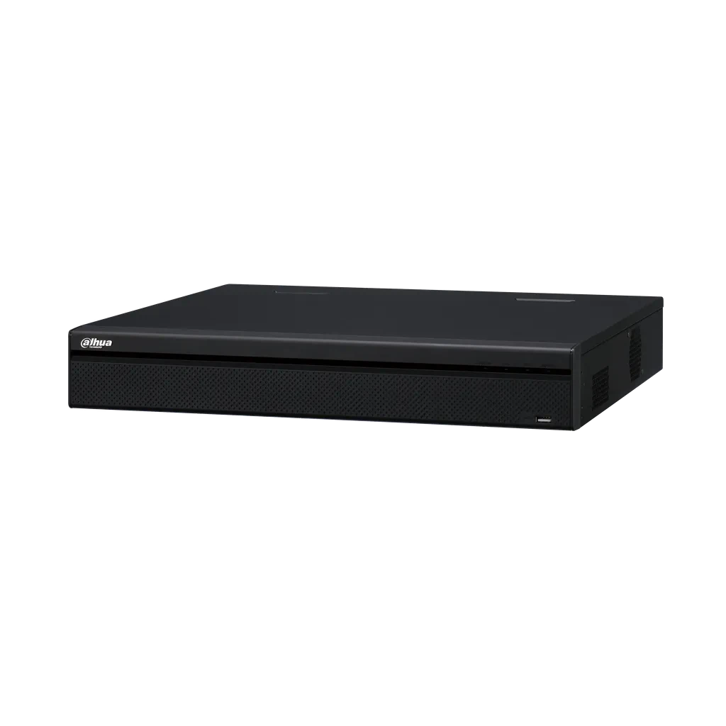 DHI-NVR5432-16P-4KS2E. NVR Dahua 32 canales con 16 puertos PoE soporta hasta 4 Discos Duros