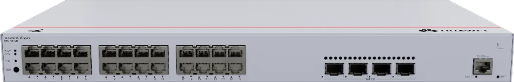 S220-24P4X. Switch Hauwei eKit 24 puertos PoE 10/100/1000Base-T 4 Puertos 10GE SFP+ 400W de potencia capacidad de conmutación de 128 Gbit/s capacidad de reenvió de paquetes de 95 Mpps