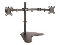 Klip Xtreme KPM-311 - Base - para 2 pantallas LCD - plástico, acero de alta calidad - negro - tamaño de pantalla: 13"-32" - soporte para escritorio