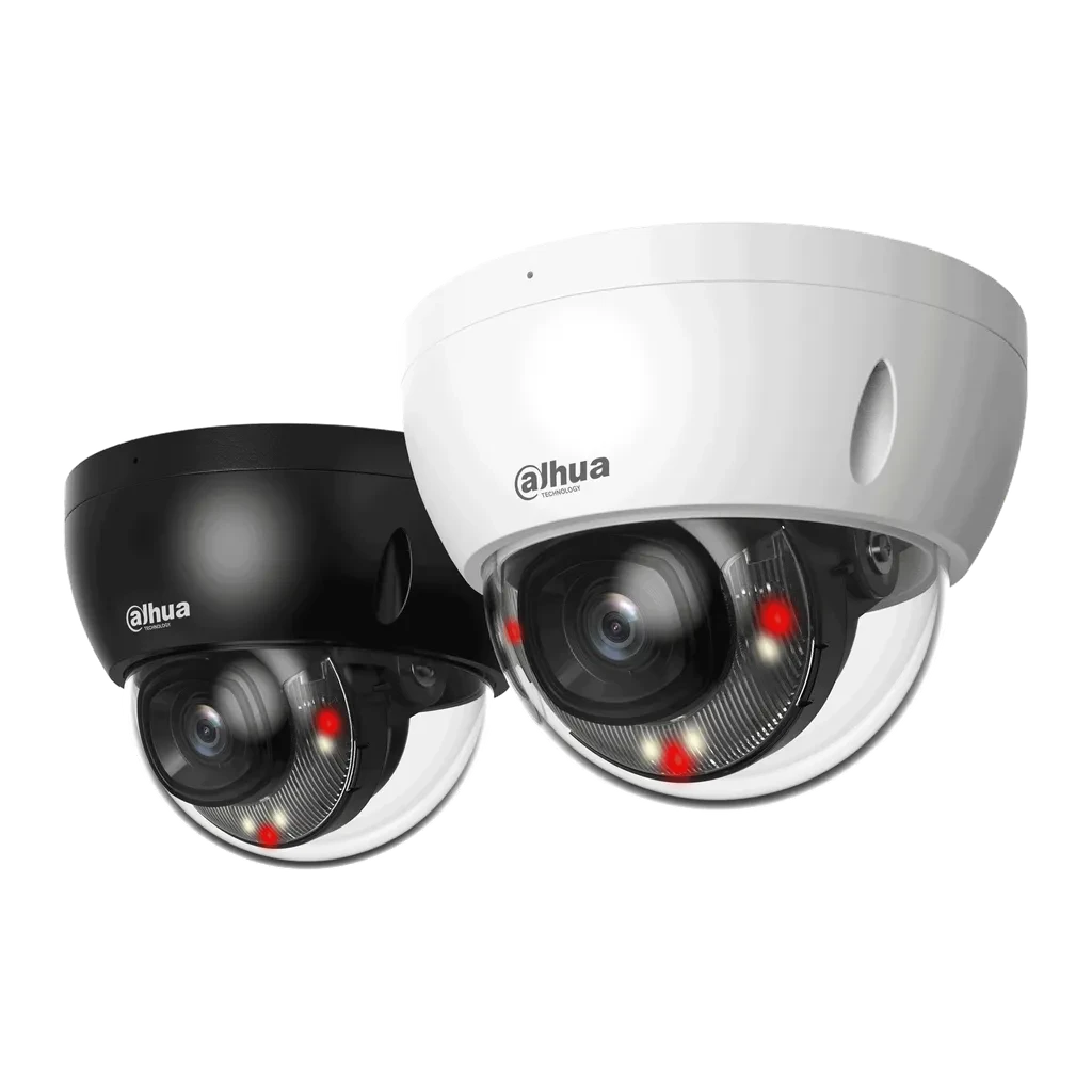 DH-IPC-HDBW2449EP-S-IL-0280B. Cámara IP Dahua tipo mini domo de 4MP iluminación dual con lente fijo de 2.8mm iluminación de hasta 30m protección IP67 IK10 IVS