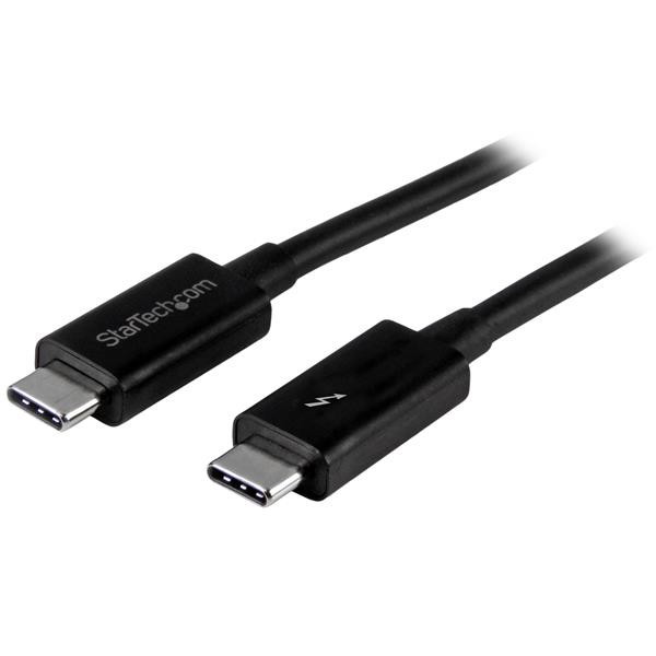 StarTech.com 1m (3.3ft) Thunderbolt 3 Cable, 20Gbps, 100W PD, 4K Video, Thunderbolt-Certified, Compatible w/ TB4/USB 3.2/DisplayPort - Cable Thunderbolt - 24 pin USB-C (M) a 24 pin USB-C (M) 