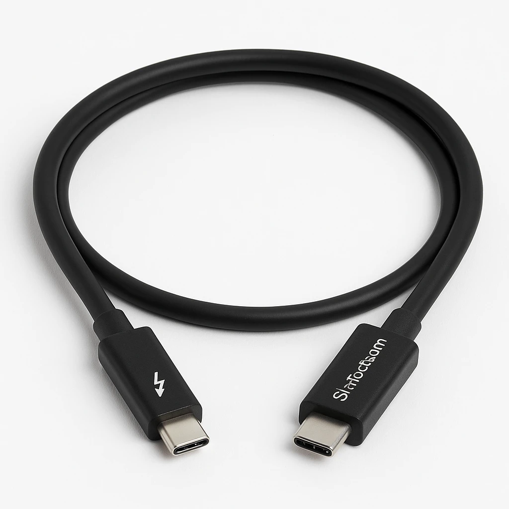 StarTech.com 50cm (1.6ft) Thunderbolt 3 Cable, 40Gbps, 100W PD, 4K/5K Video, Thunderbolt-Certified, Compatible w/ TB4/USB 3.2/DisplayPort - Cable Thunderbolt - 24 pin USB-C (M) a 24 pin USB-C
