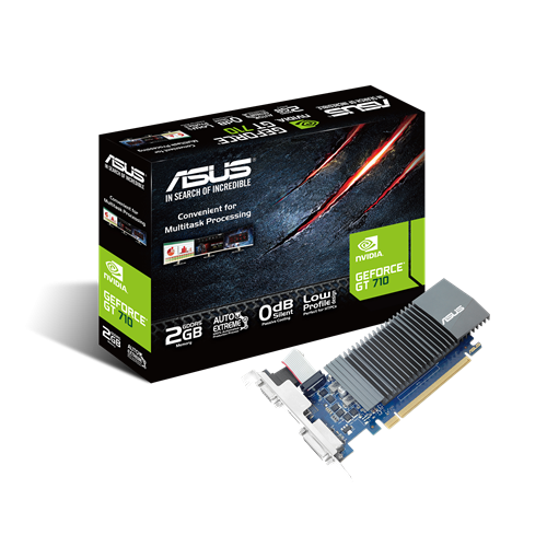 ASUS - GT710-SL-2GD5-BRK-EVO - PCI Express 2.0 - NVIDIA GeForce GT 710 - GDDR5 SDRAM
