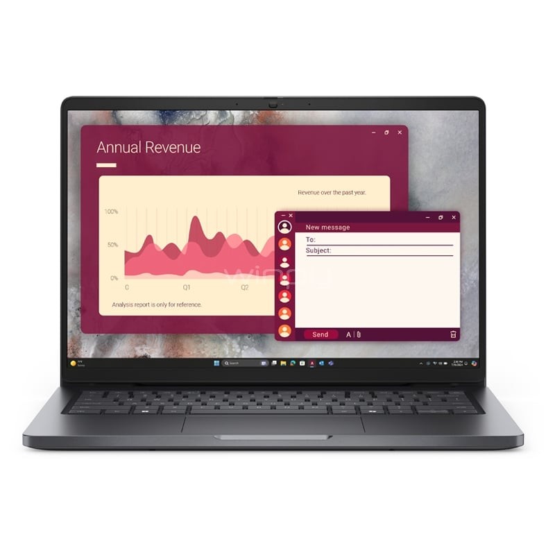 Dell Pro - Notebook - 14" - Intel Core 5 120U / 1.4 GHz - 8 GB - DDR5 SDRAM - 512 GB SSD - Intel Integrated Graphics - Spanish - 1-year warranty