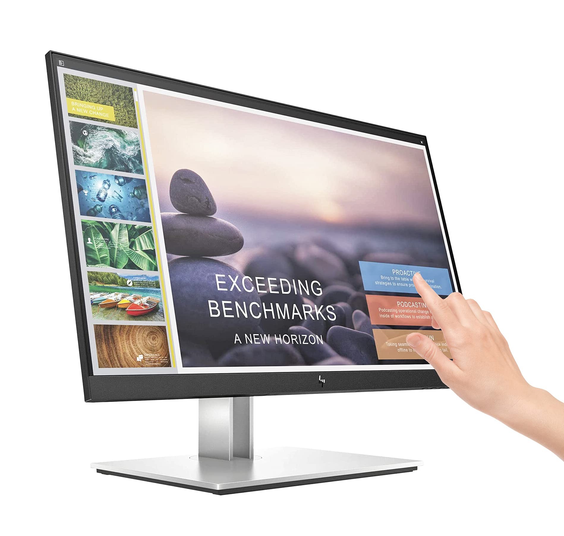 HP - LED-backlit LCD monitor - 24" - Touchscreen - E24t G5 24in FHD Touch