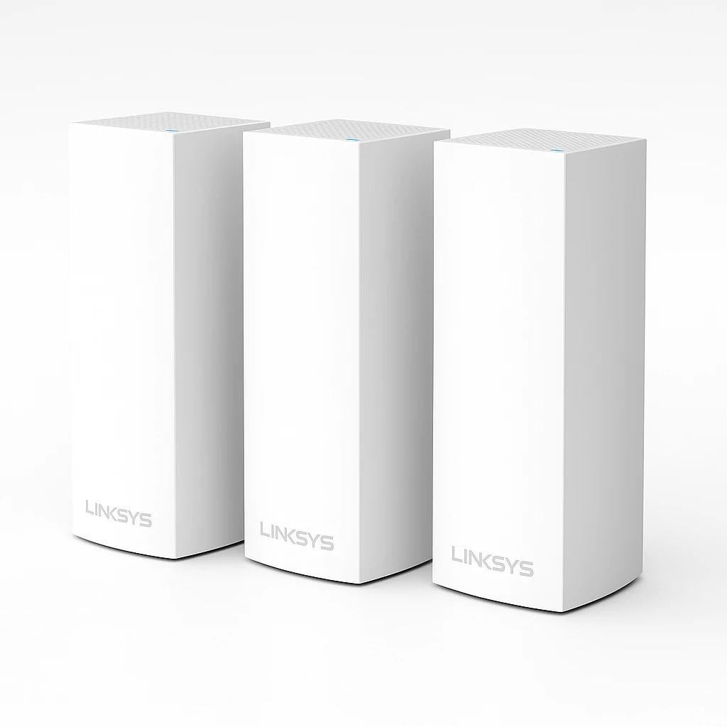 Linksys VELOP Whole Home Mesh Wi-Fi System WHW0303 - - sistema Wi-Fi - (3 enrutadores) - hasta 6000 pies cuadrados - malla - 1GbE - Wi-Fi 5 - Bluetooth - Tres bandas