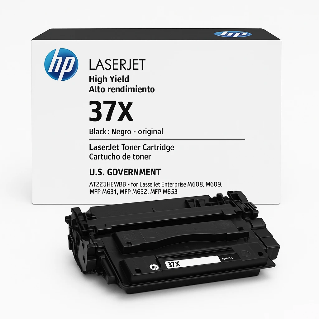 HP 37X - Alto rendimiento - negro - original - LaserJet - cartucho de tóner (CF237X) gobierno de EE. UU. - para LaserJet Enterprise M608, M609, MFP M631, MFP M632, MFP M633
