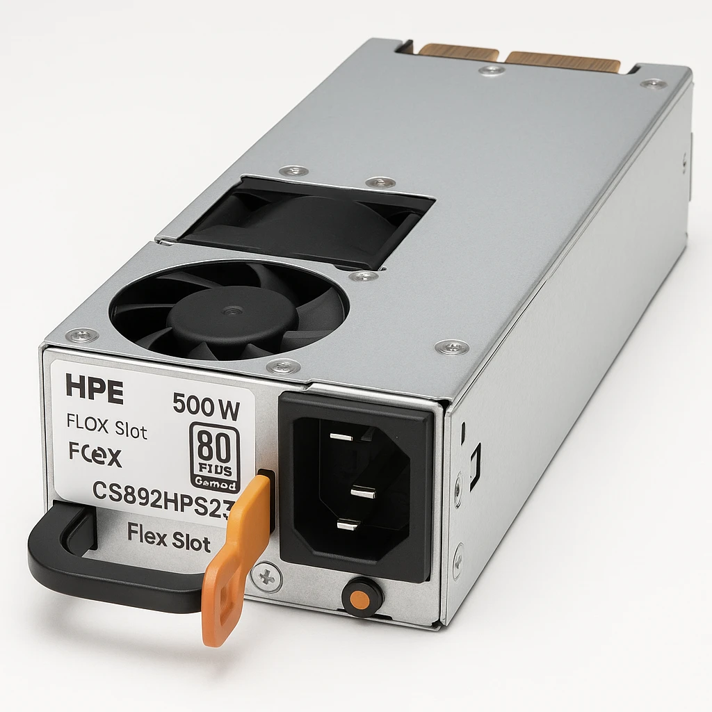 HPE - Fuente de alimentación - conectable en caliente / redundante (módulo de inserción) - Flex Slot - 80 PLUS Platinum - CA 100-240 V - 500 vatios - 563 VA