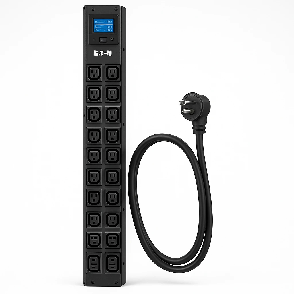 Eaton 3.7kW Single-Phase Switched PDU - LX Interface, 208/230V Outlets (20 C13 & 4 C19), C20/L6-20P, 0U, TAA - Unidad de distribución de potencia (montaje en bastidor) - 20 A - CA 200/208/220