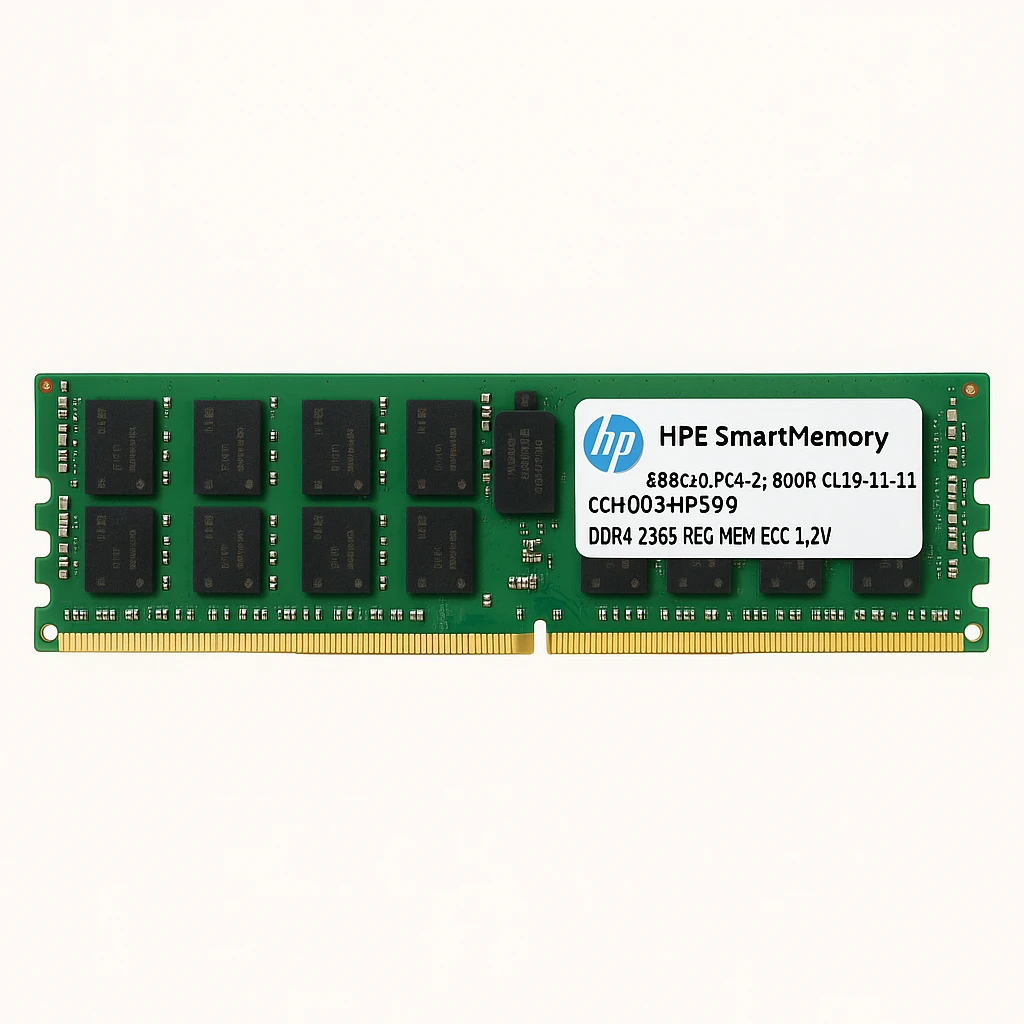 HPE SmartMemory - DDR4 - módulo - 8 GB - DIMM de 288 contactos - 2666 MHz / PC4-21300 - CL19 - 1.2 V - registrado - ECC