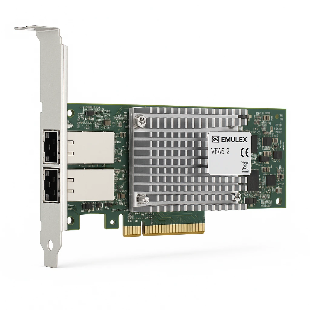 Emulex VFA5.2 - Adaptador de red - PCIe 3.0 x8 perfil bajo - 10Gb Ethernet x 2 - para ThinkAgile VX Certified Node 7Y94, 7Z12; ThinkAgile VX3320 Appliance; VX7820 Appliance