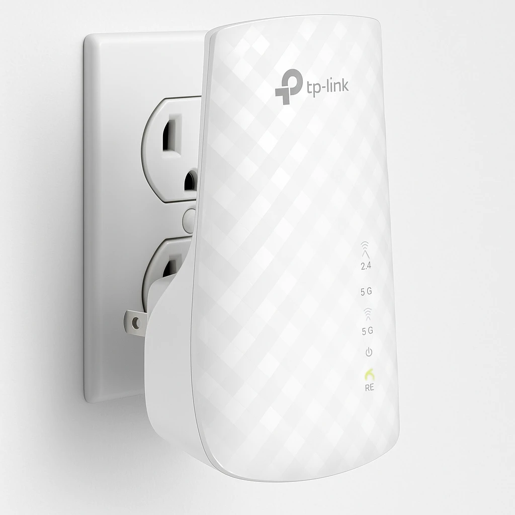 TP-Link RE200 - Extensor de rango Wi-Fi - Wi-Fi 5 - 2.4 GHz, 5 GHz - en pared