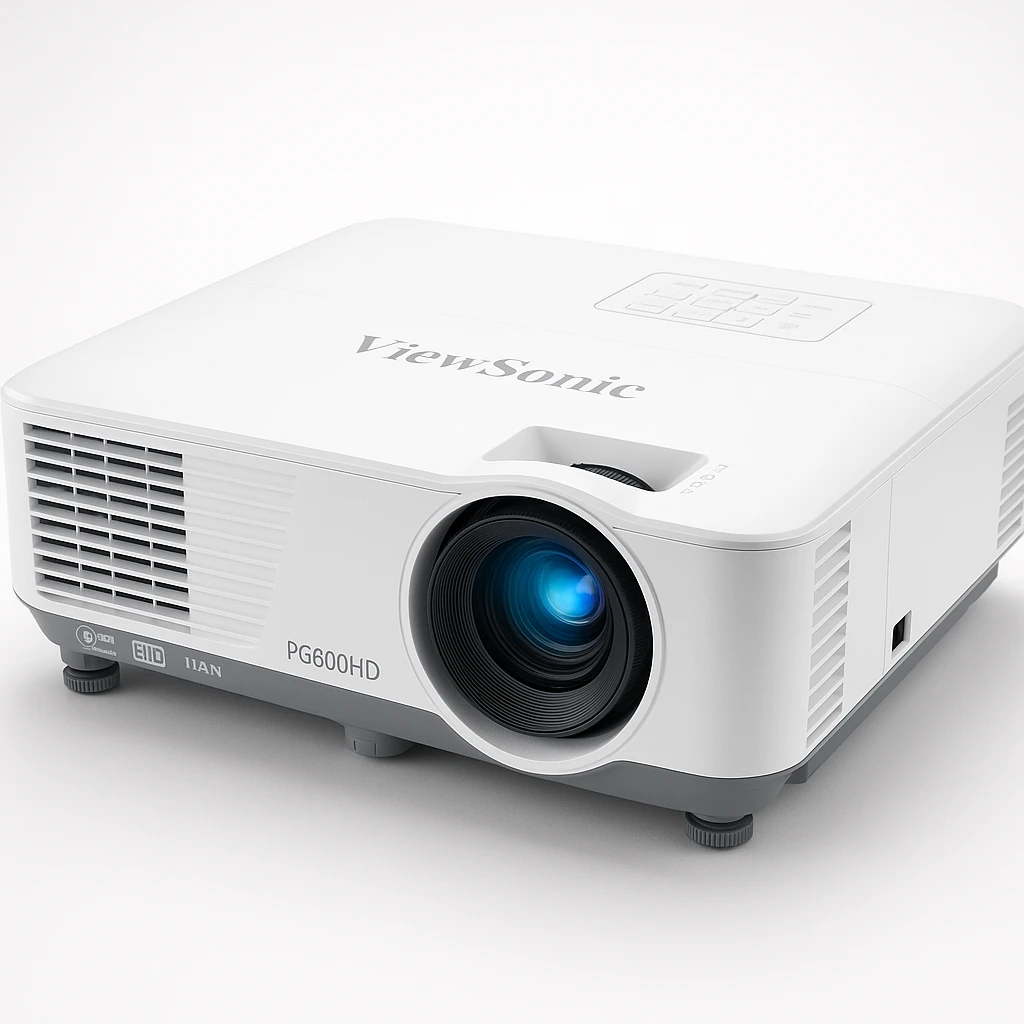ViewSonic PG800HD - Proyector DLP - 5000 ANSI lumens - Full HD (1920 x 1080) - 16:9 - 1080p - objetivo zoom - LAN - con 1 año de servicio de cambio urgente