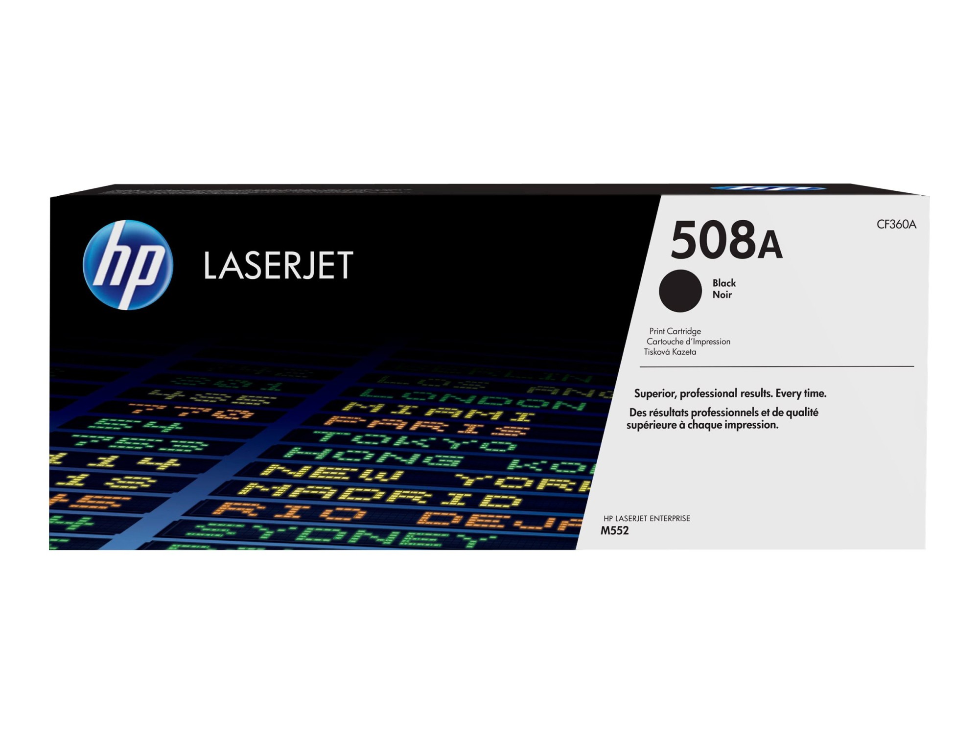 HP 508A - Negro - original - LaserJet - cartucho de tóner (CF360A) - para Color LaserJet Enterprise MFP M577; LaserJet Enterprise Flow MFP M577