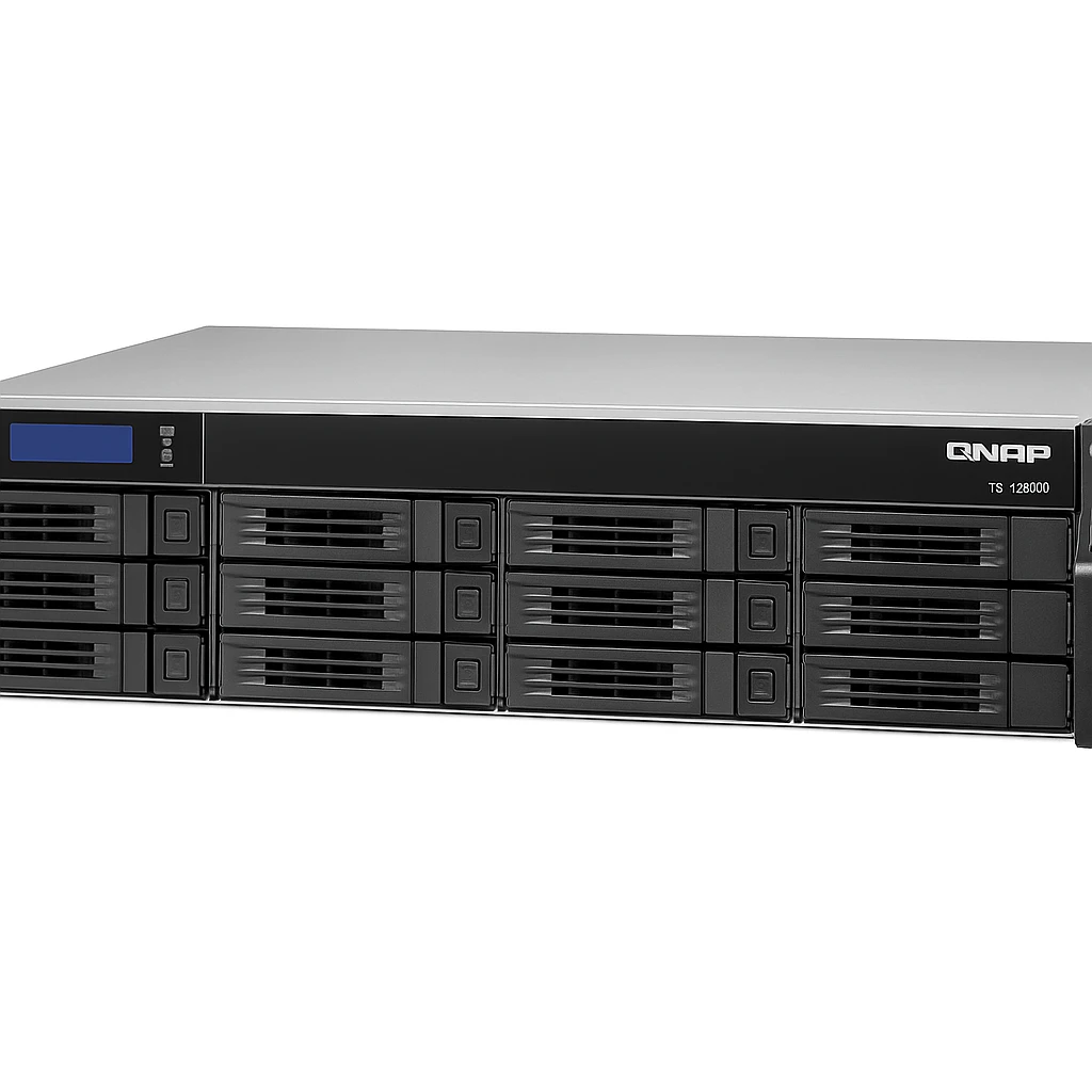 QNAP TS-1253BU - Servidor NAS - 12 compartimentos - montaje en bastidor - SATA 6Gb/s - RAID RAID 0, 1, 5, 6, 10, JBOD, 5 Hot Spare, intercambio en caliente 6, 10 repuesto rápido, 1 repuesto r