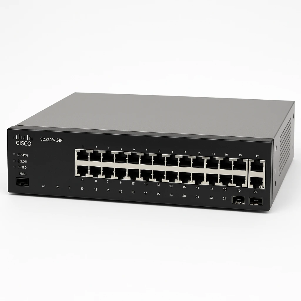 Cisco Small Business SG350X-24P - Conmutador - Gestionado - 24 x 10/100/1000 (PoE+) + 2 x combo 10 Gigabit SFP+ + 2 x 10 Gigabit SFP+ - montaje en rack - PoE+ (195 W)