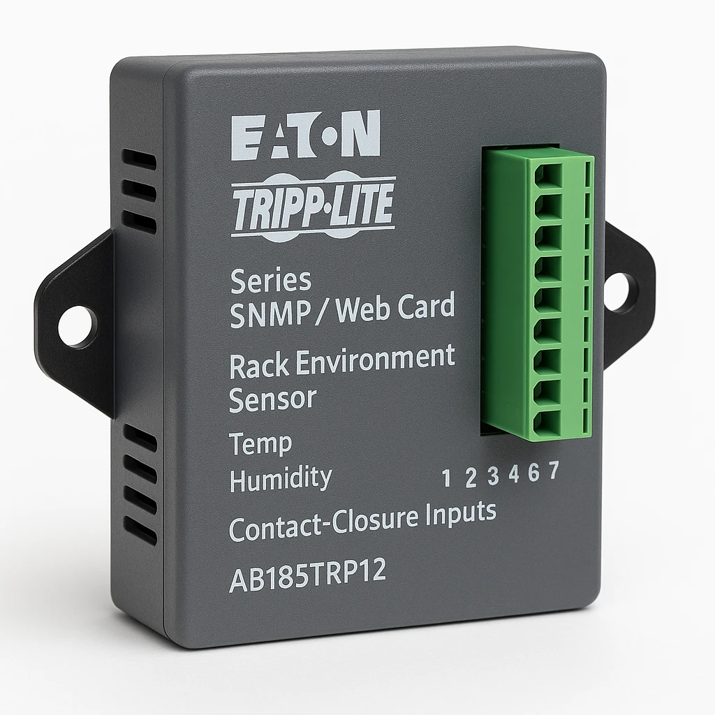 Eaton Tripp Lite Series SNMP / Web Card Rack Environment Sensor, Temp, Humidity, Contact-Closure Inputs - Módulo ambiental