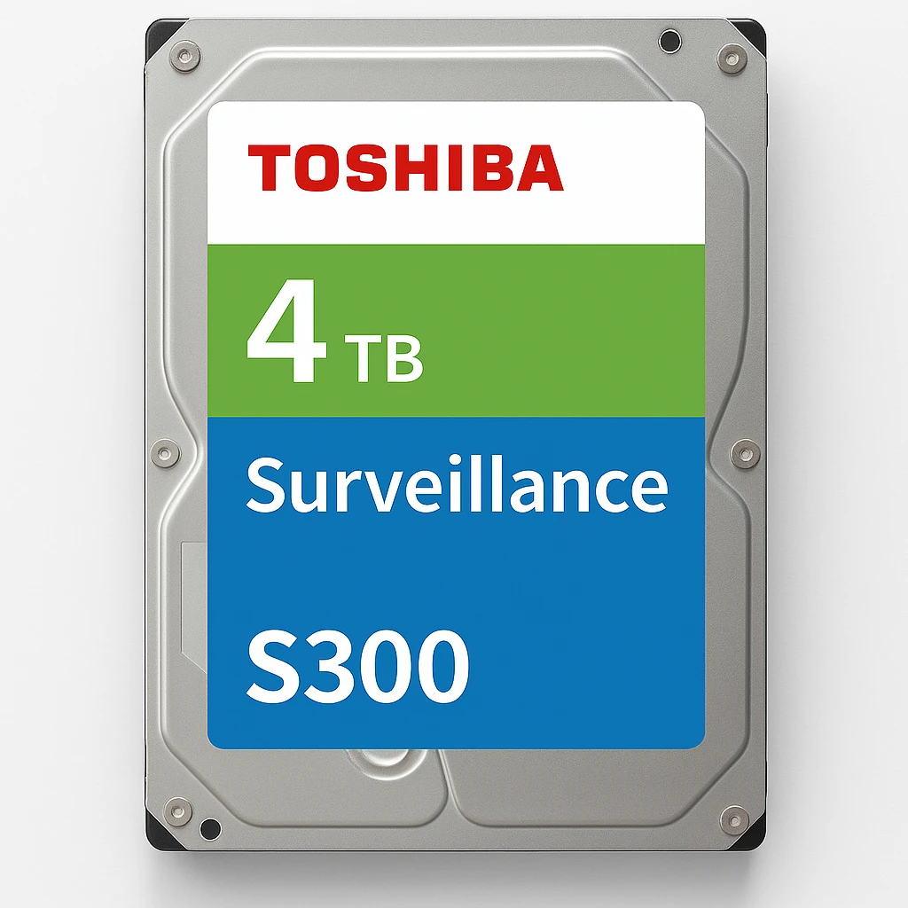 Toshiba S300 Surveillance - Disco duro - 4 TB - interno - 3.5" - SATA 6Gb/s - 5400 rpm - búfer: 128 MB