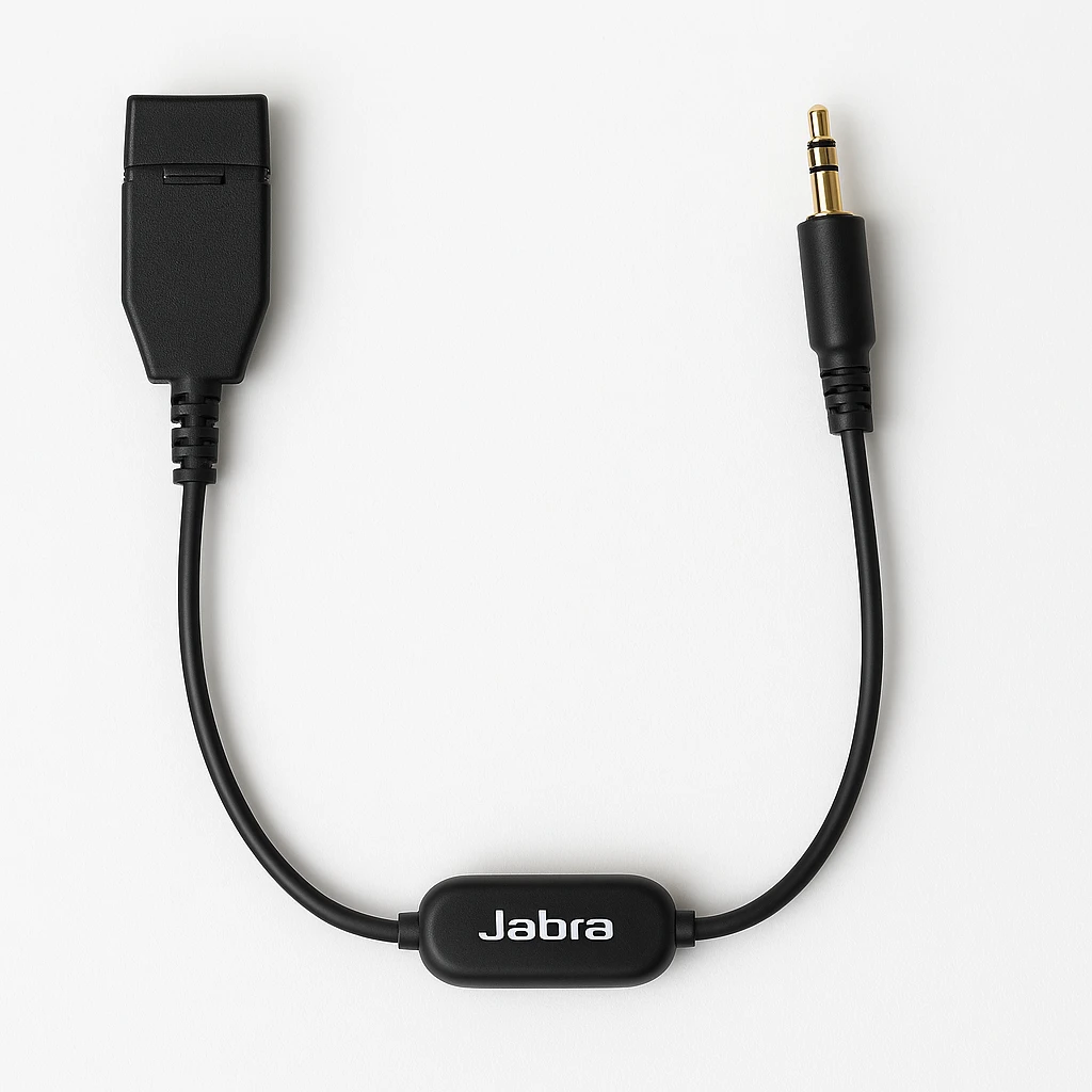 Jabra - Cable para auriculares - Desconexión rápida macho a mini-phone stereo 3.5 mm macho - 30 cm