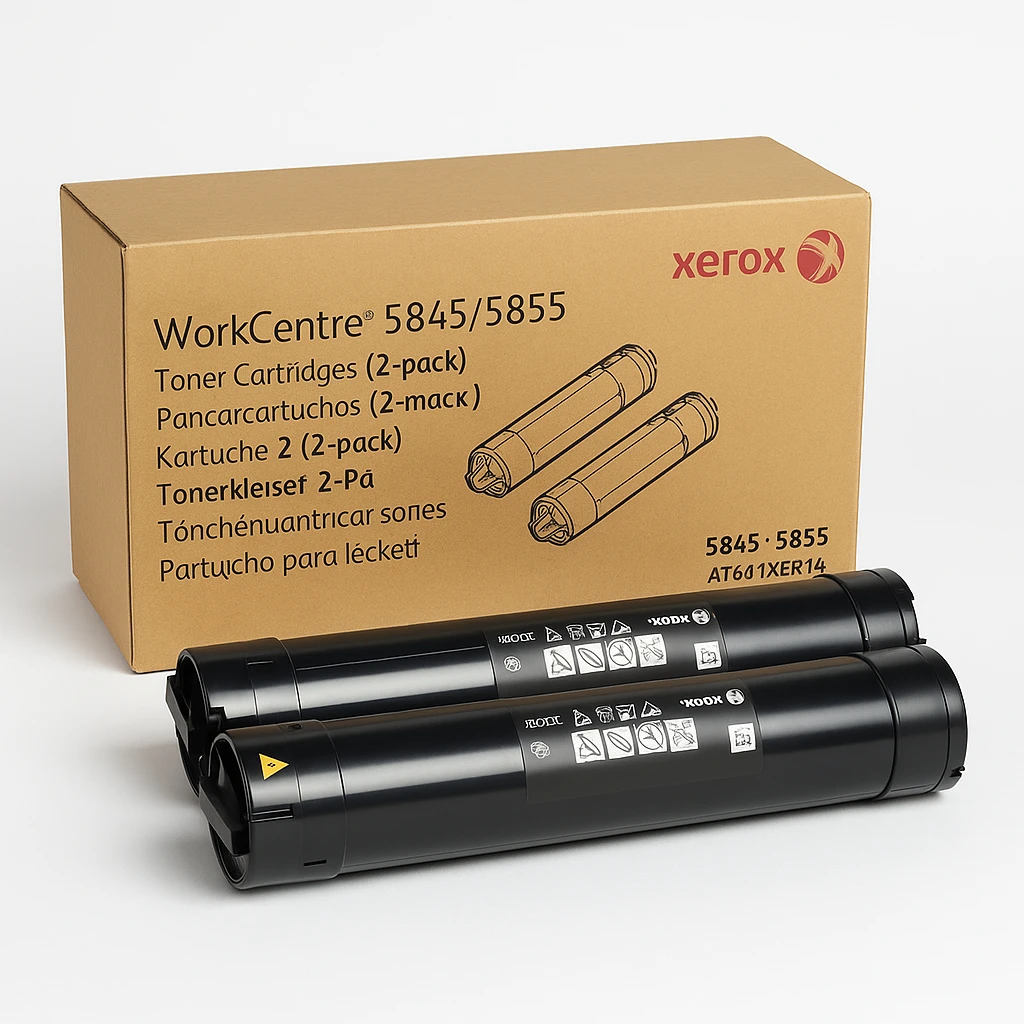 Xerox WorkCentre 5845/5855 - Paquete de 2 - negro - original - cartucho de tóner - para WorkCentre 5845, 5855