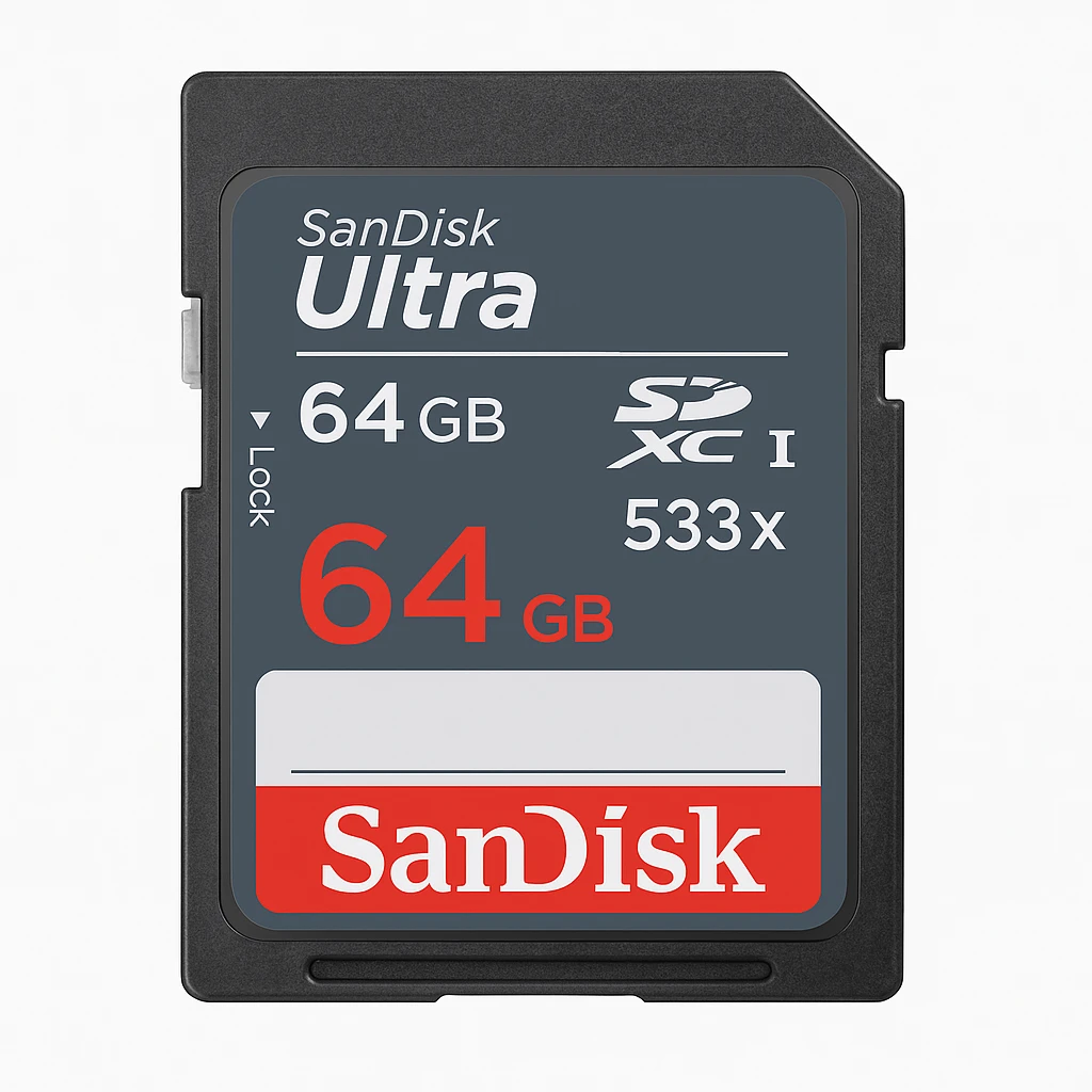 SanDisk Ultra - Tarjeta de memoria flash - 64 GB - Class 10 - 533x - SDXC UHS-I