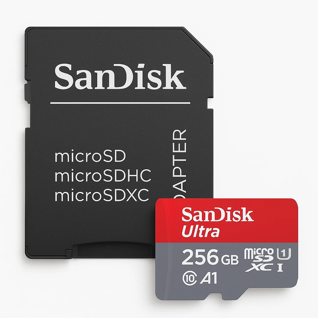 SanDisk Ultra - Tarjeta de memoria flash (adaptador microSDXC a SD Incluido) - 256 GB - A1 / UHS Class 1 / Class10 - microSDXC UHS-I