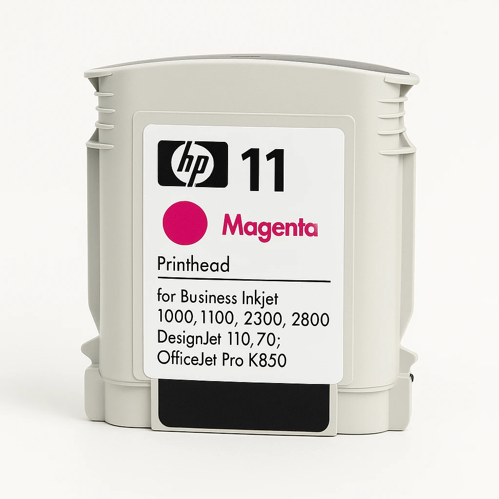HP 11 - Magenta - cabezal de impresión - para Business Inkjet 1000, 1100, 1200, 2300, 2800; DesignJet 110, 70; Officejet Pro K850