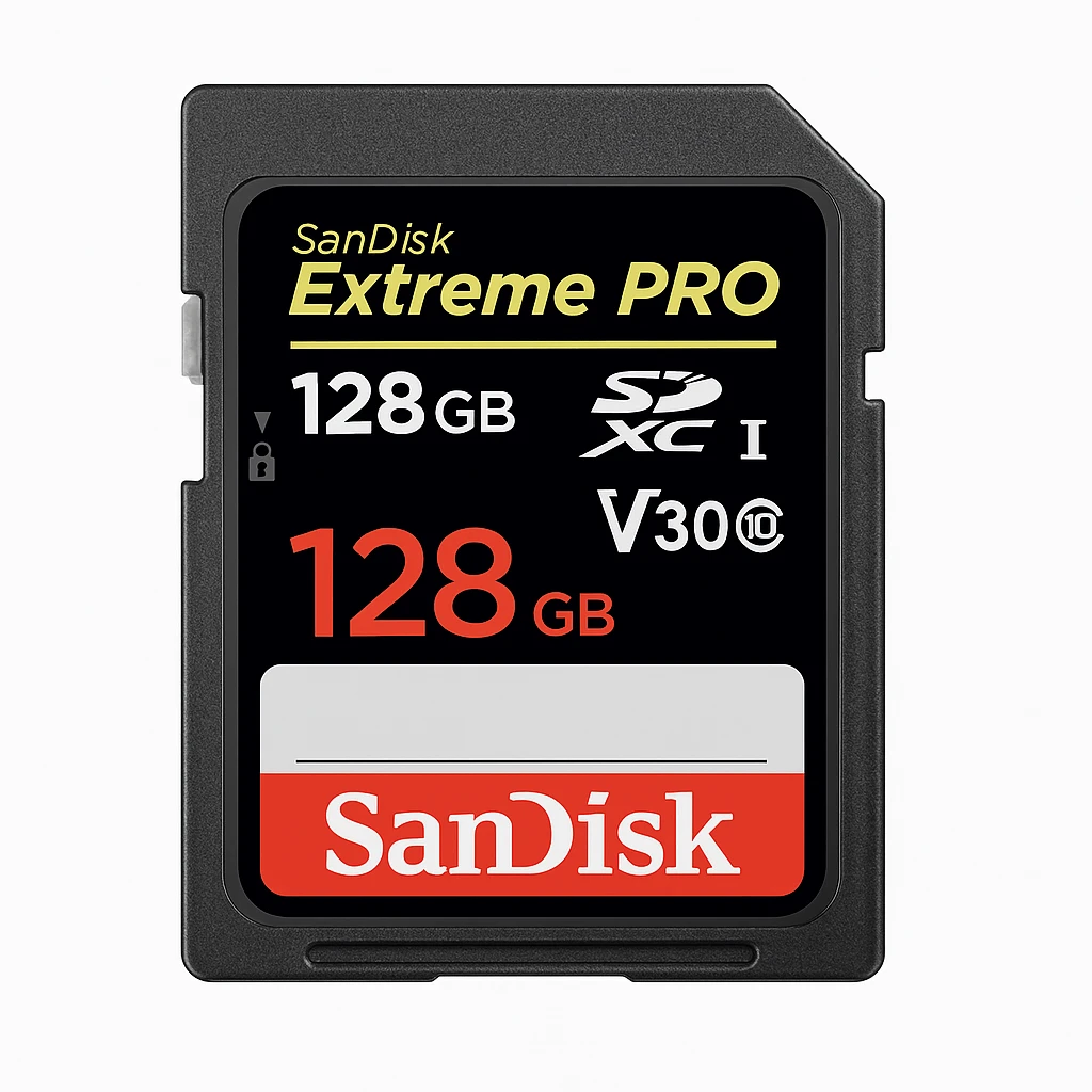 SanDisk Extreme Pro - Tarjeta de memoria flash - 128 GB - Video Class V30 / UHS-I U3 / Class10 - SDXC UHS-I