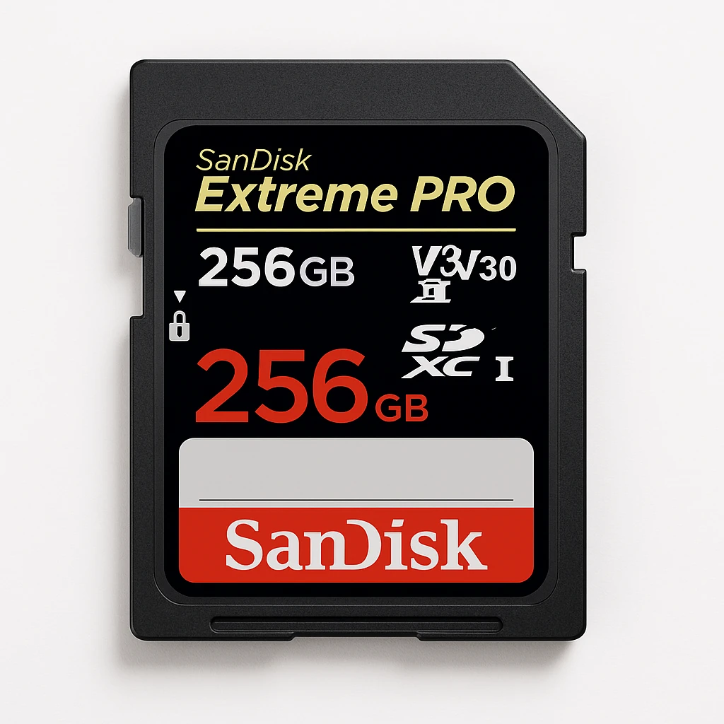 SanDisk Extreme Pro - Tarjeta de memoria flash - 256 GB - Video Class V30 / UHS-I U3 / Class10 - SDXC UHS-I
