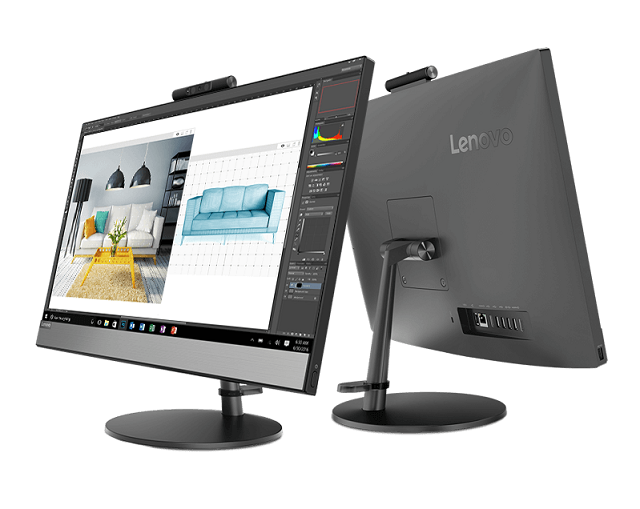 Lenovo - All-in-one - Intel Core i3 I3-8100T / 3.1 GHz - 8 GB DDR4 SDRAM - 500 GB HDD - DVD±RW - 21.5" - Intel HD Graphics - Windows 10 Pro - All black - Spanish