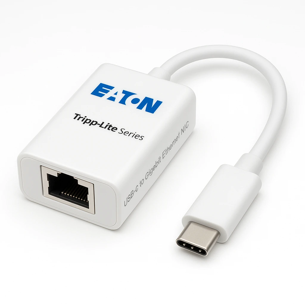 Eaton Tripp Lite Series USB-C to Gigabit Ethernet NIC Network Adapter 10/100/1000 Mbps White - Adaptador de red - USB-C 3.1 - Gigabit Ethernet - blanco
