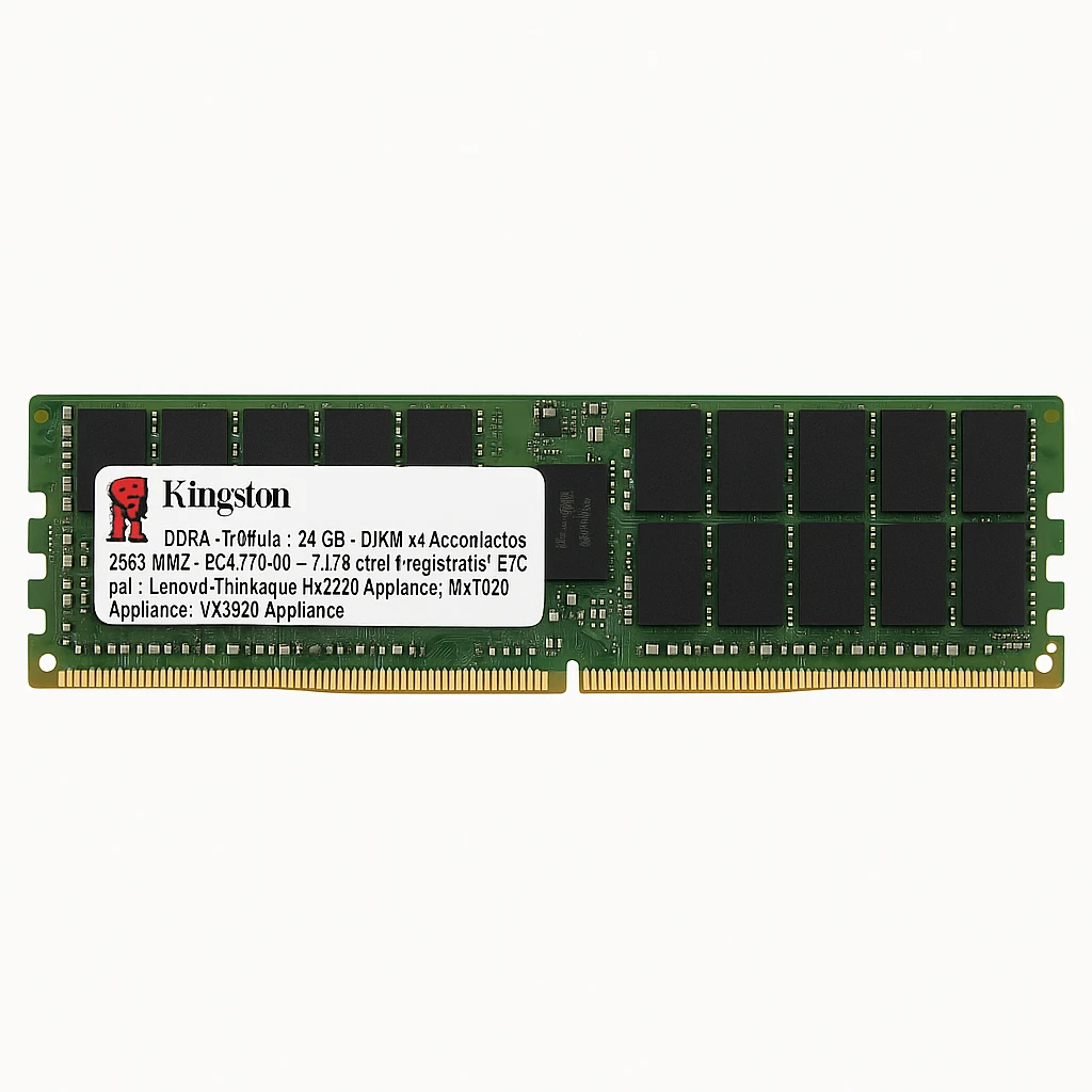 Kingston - DDR4 - módulo - 32 GB - DIMM de 288 contactos - 2666 MHz / PC4-21300 - CL19 - 1.2 V - registrado - ECC - para Lenovo ThinkAgile HX2320 Appliance; MX1020 Appliance; VX3320 Appliance