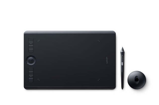 Wacom Intuos Pro Small - Digitalizador - diestro y zurdo - 16 x 10 cm - multitáctil - electromagnético - 6 botones - inalámbrico, cableado - Bluetooth, USB-C - negro