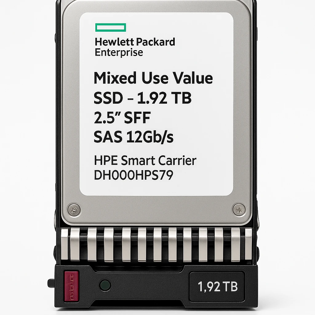 HPE Mixed Use Value - SSD - 1.92 TB - hot-swap - 2.5" SFF - SAS 12Gb/s - con HPE Smart Carrier