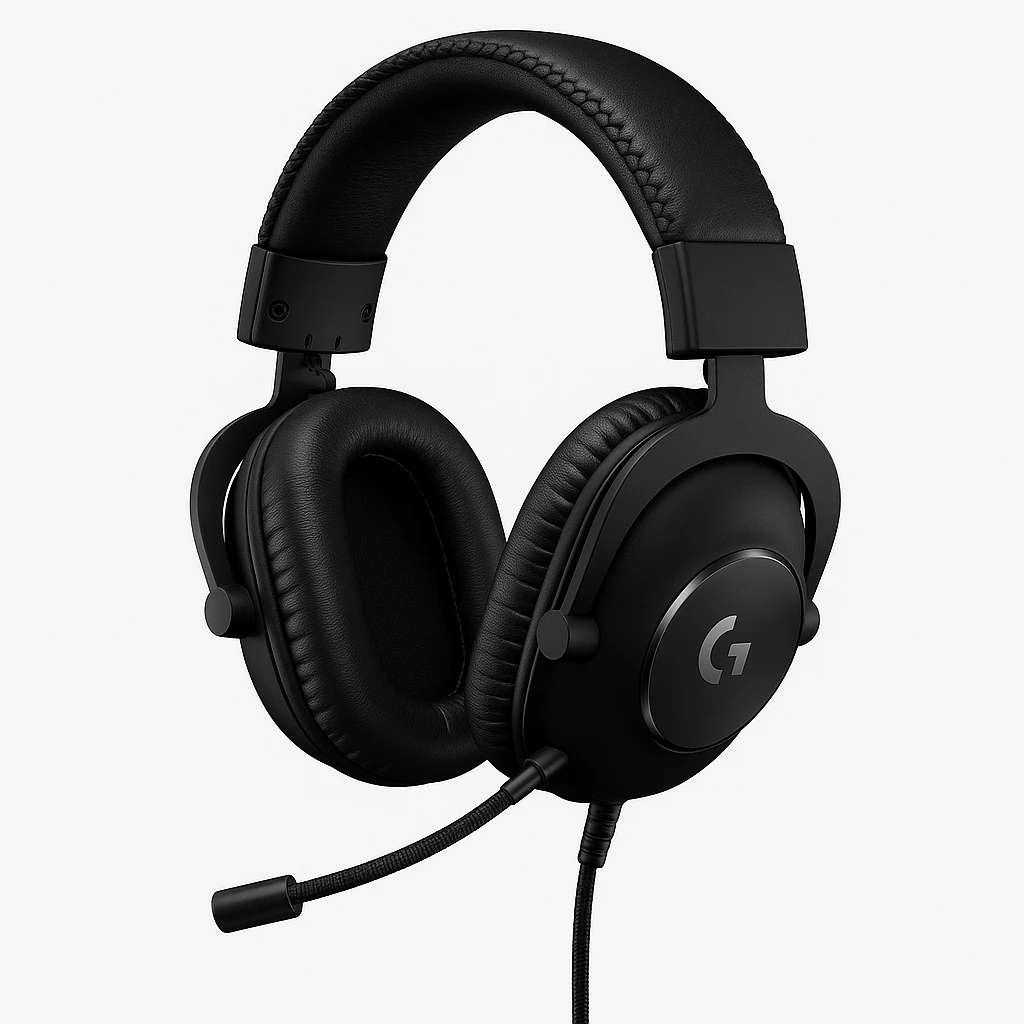 Logitech G Pro - Auricular - tamaño completo - cableado - conector de 3,5 mm - aislamiento de ruido - negro