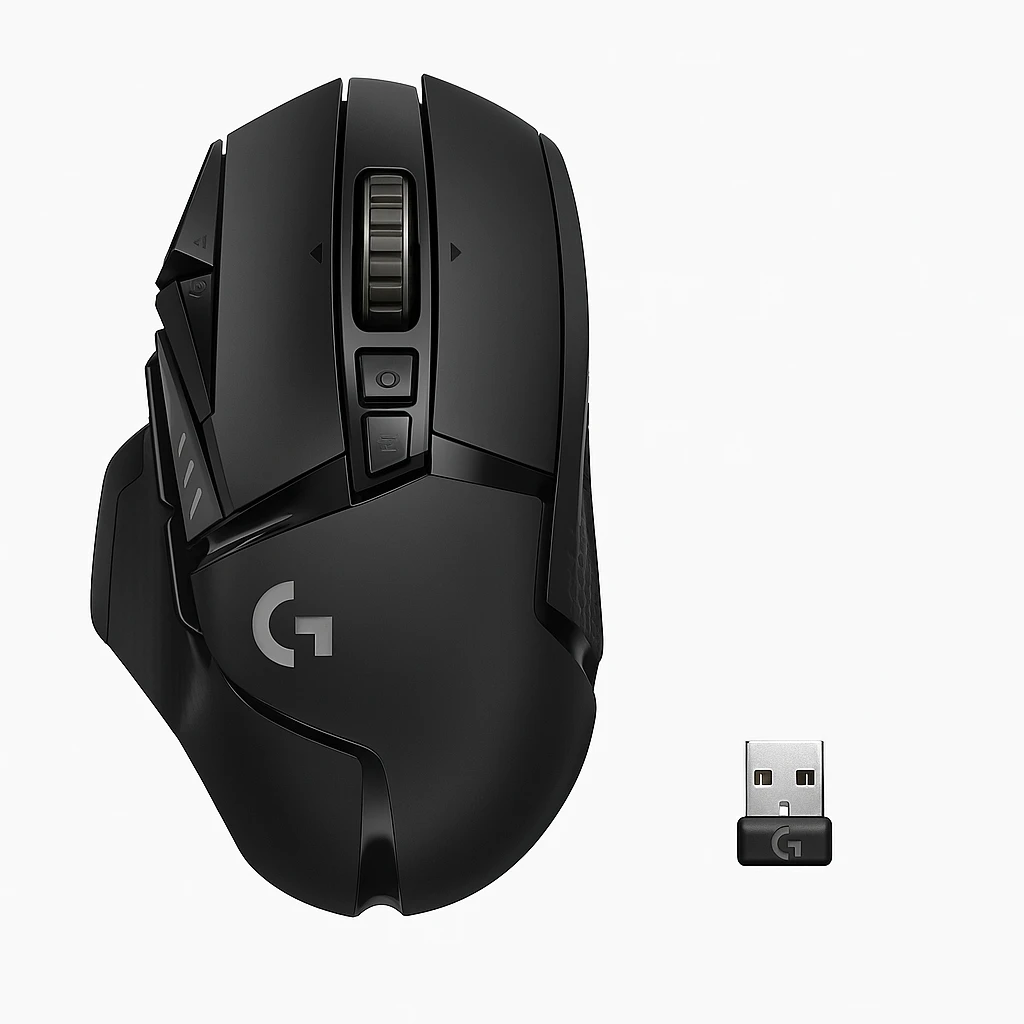 Logitech Wireless Gaming Mouse G502 Lightspeed - Ratón - óptico - 11 botones - inalámbrico - 2.4 GHz - receptor inalámbrico USB