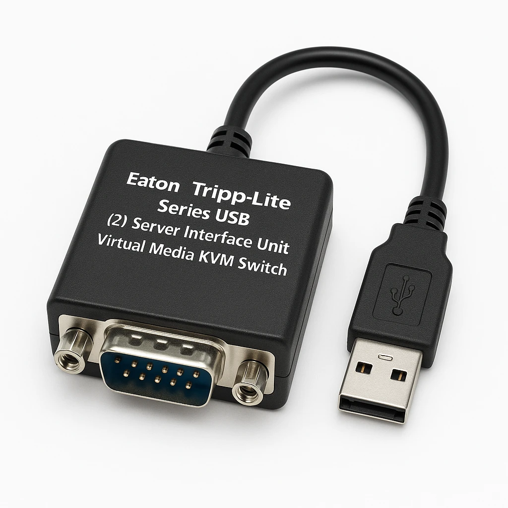 Eaton Tripp Lite Series USB (2) Server Interface Unit Virtual Media KVM Switch HD15 USB RJ45 - Adaptador de teclado / vídeo / ratón / USB - HD-15 (VGA) (M) a USB, RJ-45