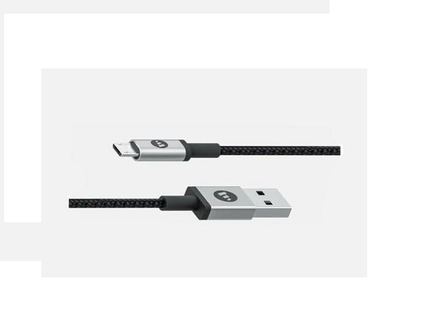 mophie - Cable USB - USB (M) a Micro-USB tipo B (M) - 1 m - negro