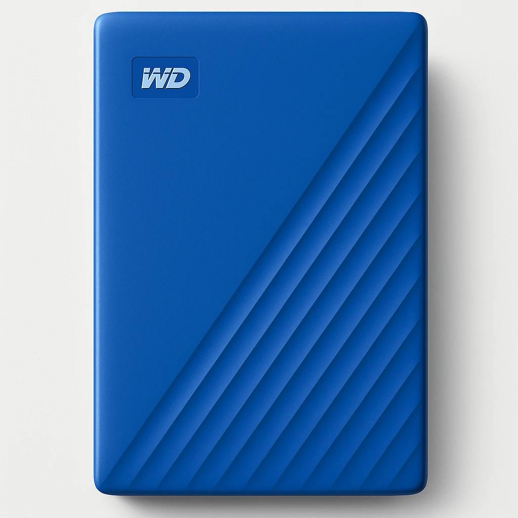 WD My Passport WDBYVG0020BBL - Disco duro - cifrado - 2 TB - externo (portátil) - USB 3.2 Gen 1 - AES de 256 bits - azul